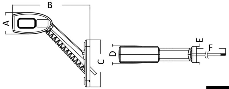 Left side position LED light rubber body - foto originale Osculati Srl