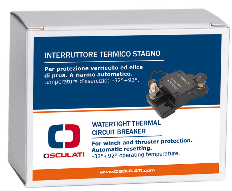 Watertight circuit breaker automatic reset 60 A - foto originale Osculati Srl