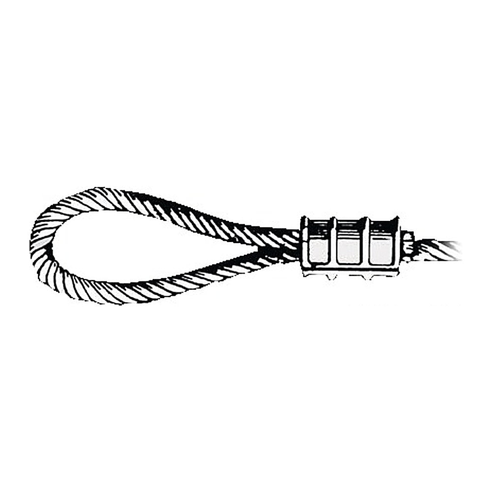 Aluminium sleeve 8 mm (pack of 10) - foto originale Osculati Srl