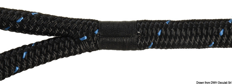 MARLOW Blue Ocean 12 mm - 6 m black - foto originale Osculati Srl
