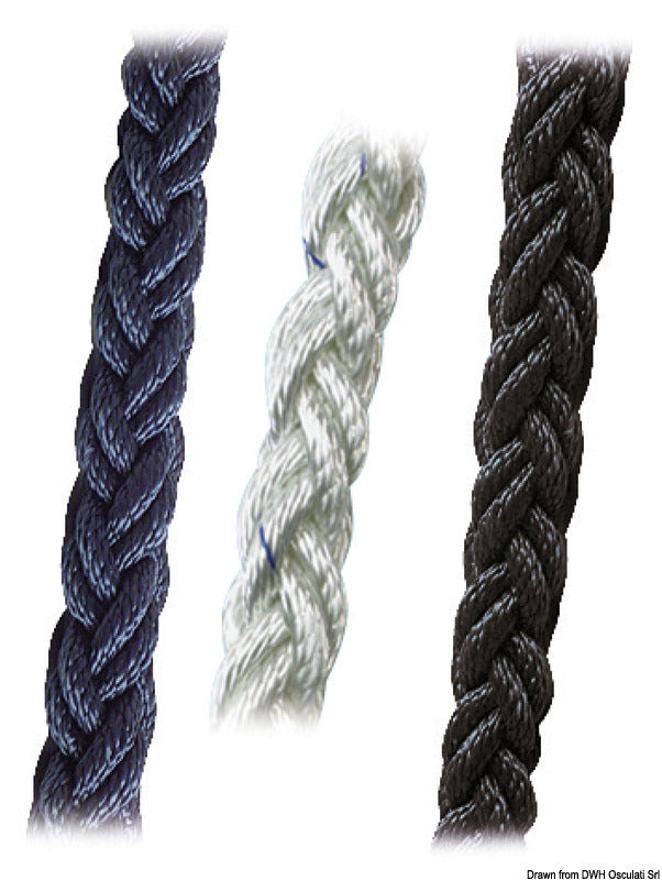 Square Line braid white 18 mm (pack of 100) - foto originale Osculati Srl