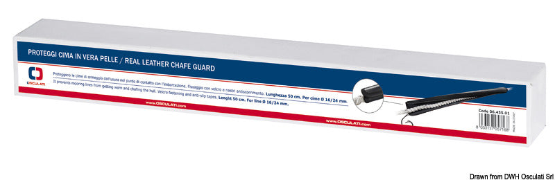 Leather chage guard line Ø 34/42 mm - foto originale Osculati Srl