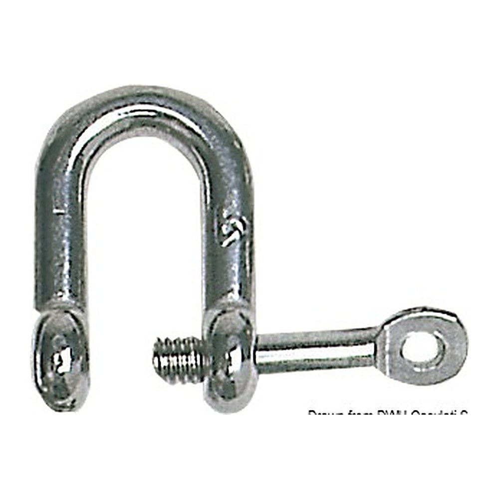U-shackle AISI 316 with captive pin 8 mm (pack of 10) - foto originale Osculati Srl