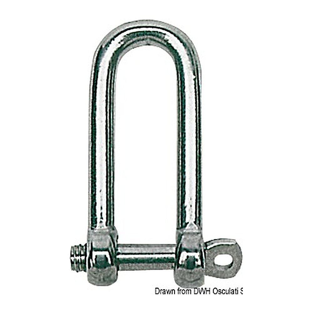 Long shackle AISI 316 8 mm (pack of 10) - foto originale Osculati Srl