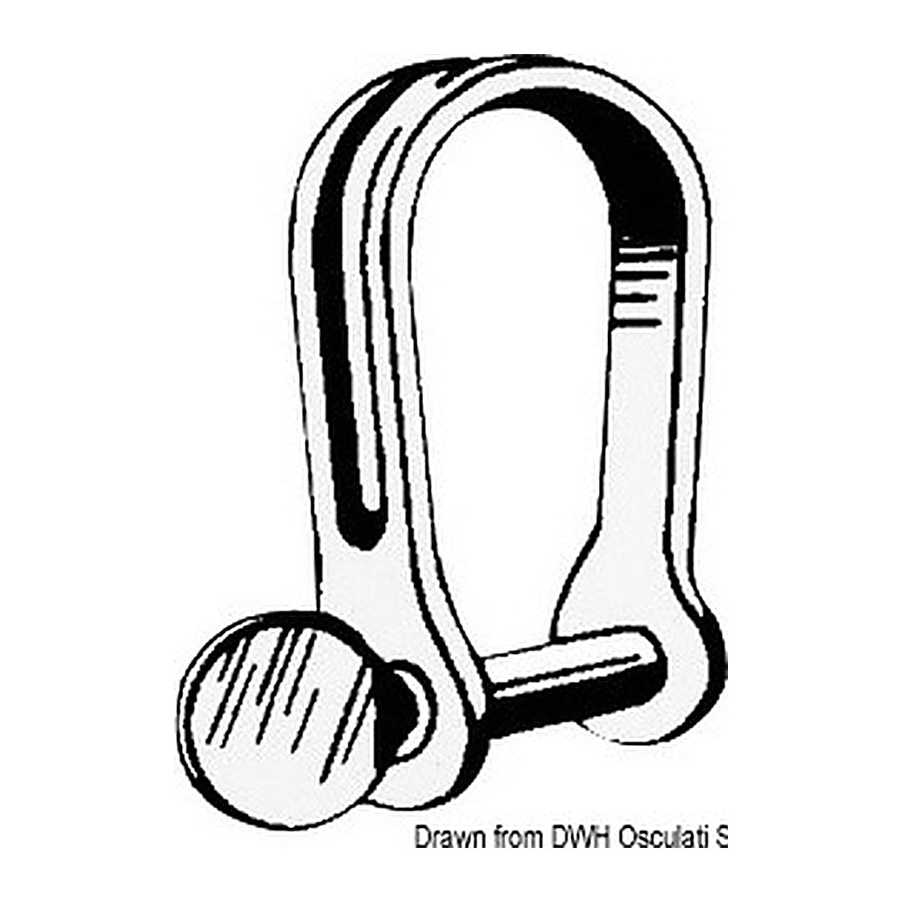 SS long strip shackle 6 mm (pack of 10) - foto originale Osculati Srl