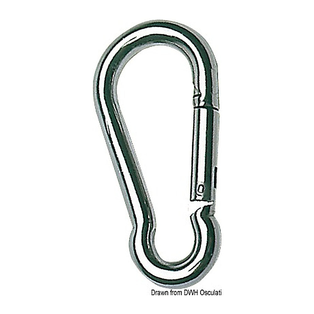 Carabiner hook AISI 316 7 mm (pack of 10) - foto originale Osculati Srl