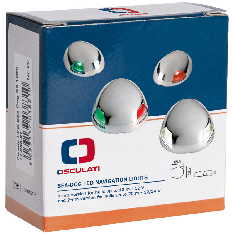 Sea-Dog led navigation light 225° bicolor 12 m - foto originale Osculati Srl