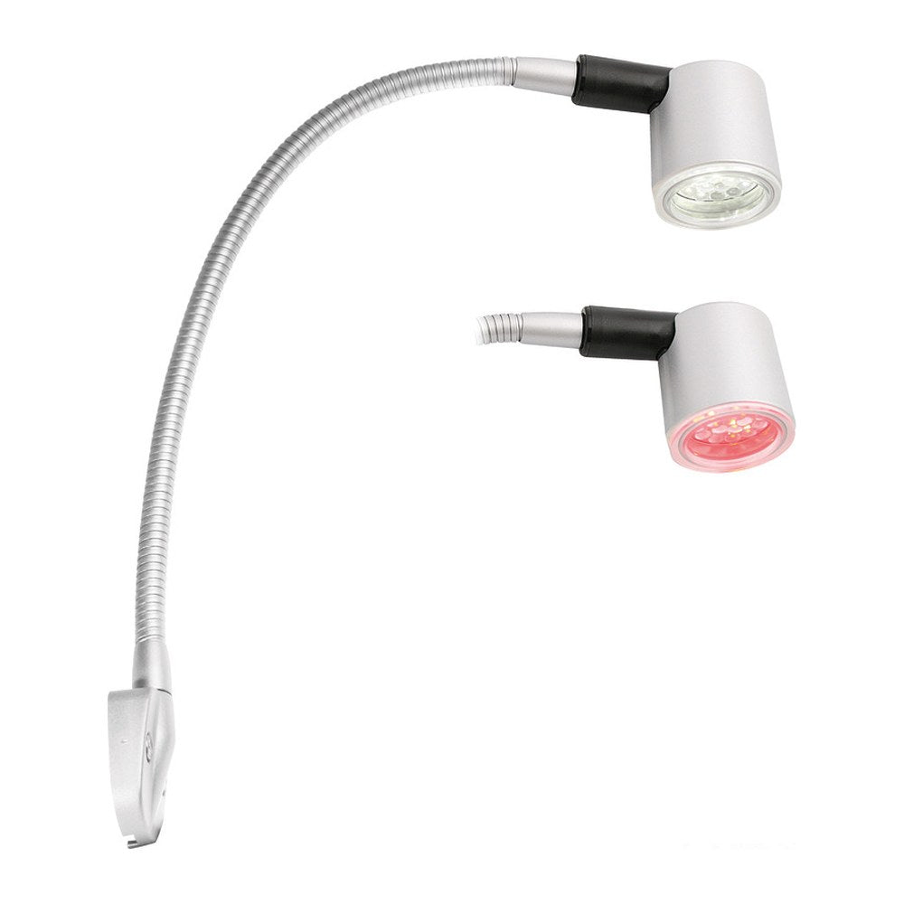 Batsystem Flexible arm 6-LED light for bedside silver titan - foto originale Osculati Srl
