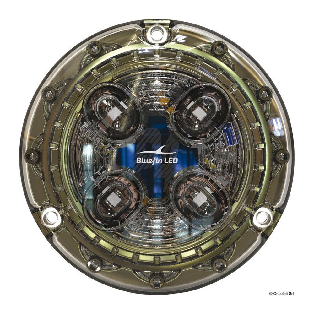 PIRANHA P4 HI-POWER LED underwater light, blue - foto originale Osculati Srl