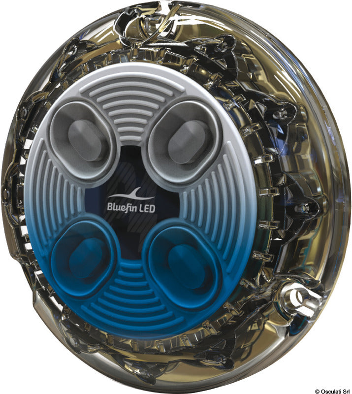 PIRANHA P4 HI-POWER LED underwater light, blue - foto originale Osculati Srl