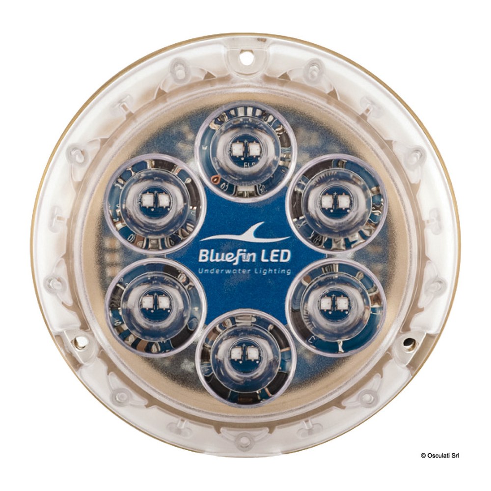 PIRANHA P12 LED underwater light blue - foto originale Osculati Srl