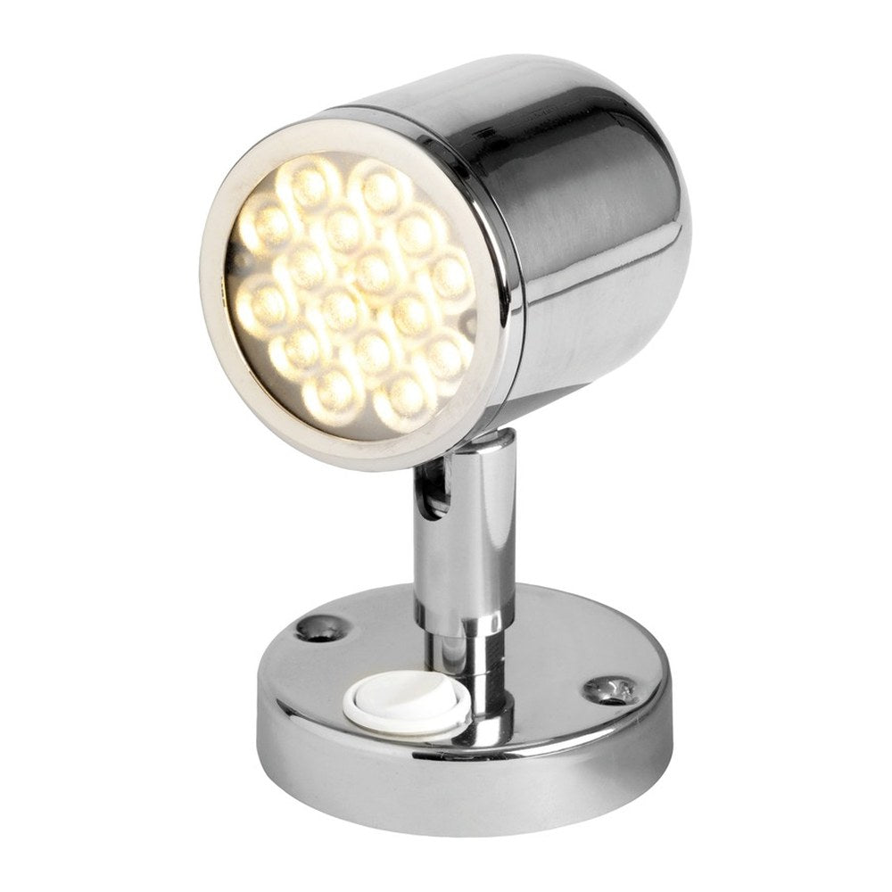 Articulated spotlight polished SS w. switch - foto originale Osculati Srl