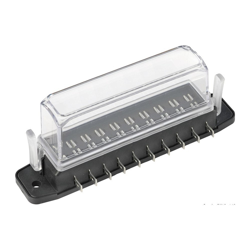 Watertight blade fuse holder deep lid 10 seats - foto originale Osculati Srl