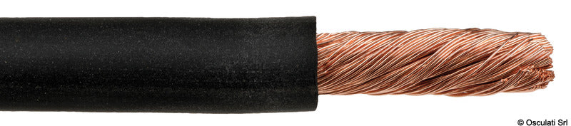 Copper battery cable black 50 mm (pack of 24) - foto originale Osculati Srl