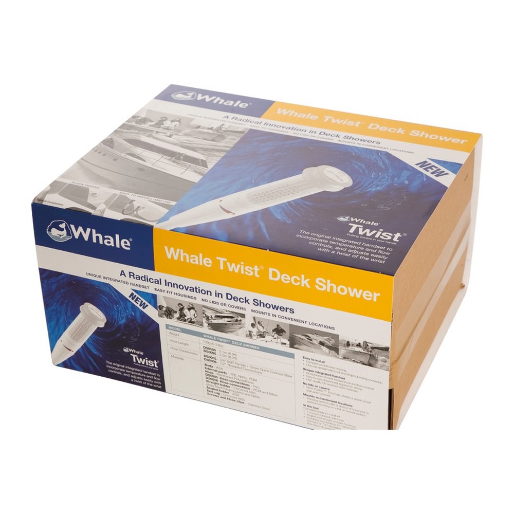 WHALE Twist® Mk2 deck shower wh. 190/150x57/120 mm - foto originale Osculati Srl
