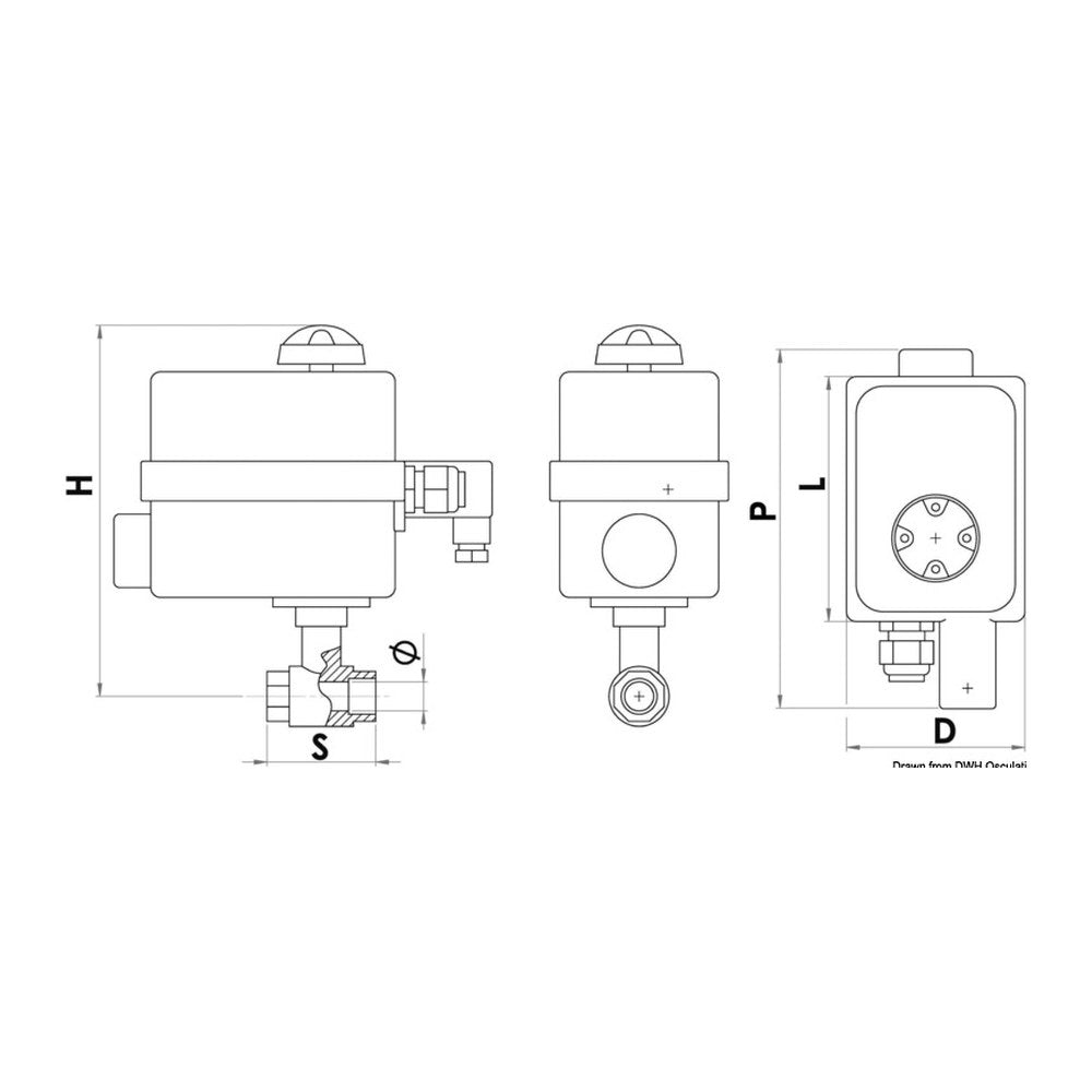Valve PN40 2" w/control panel - foto originale Osculati Srl