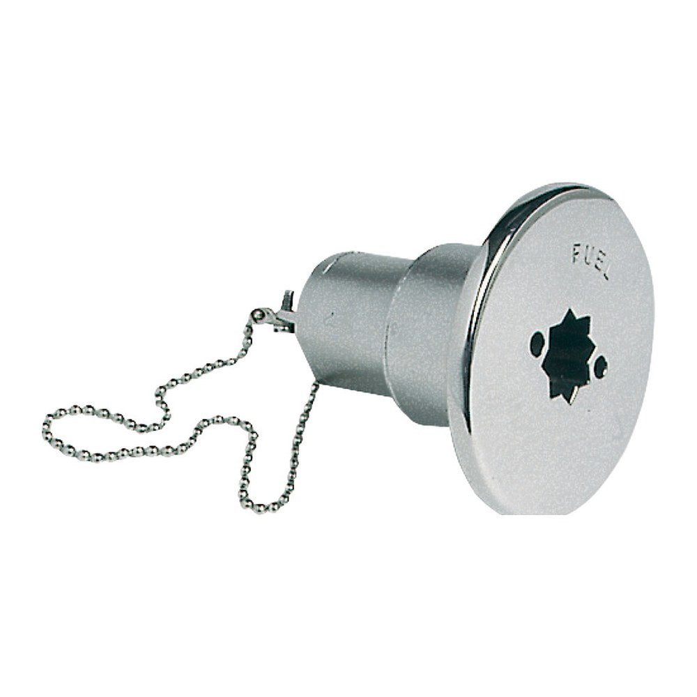 FUEL deck plug cast mirror polished AISI 316 50 mm - foto originale Osculati Srl