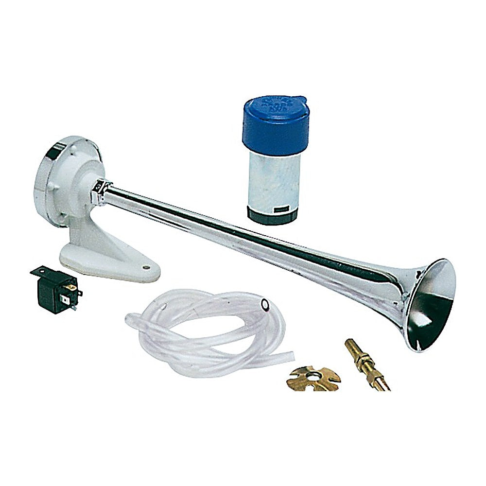 Marco Trumpet horn w/compressor chromed ABS 24 V - foto originale Osculati Srl