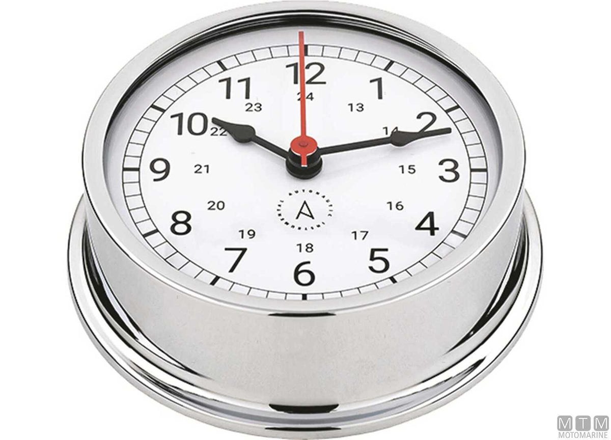 A-Nautic Pacific clock 120 mm chrome-plated brass - original photo Motomarine Srl