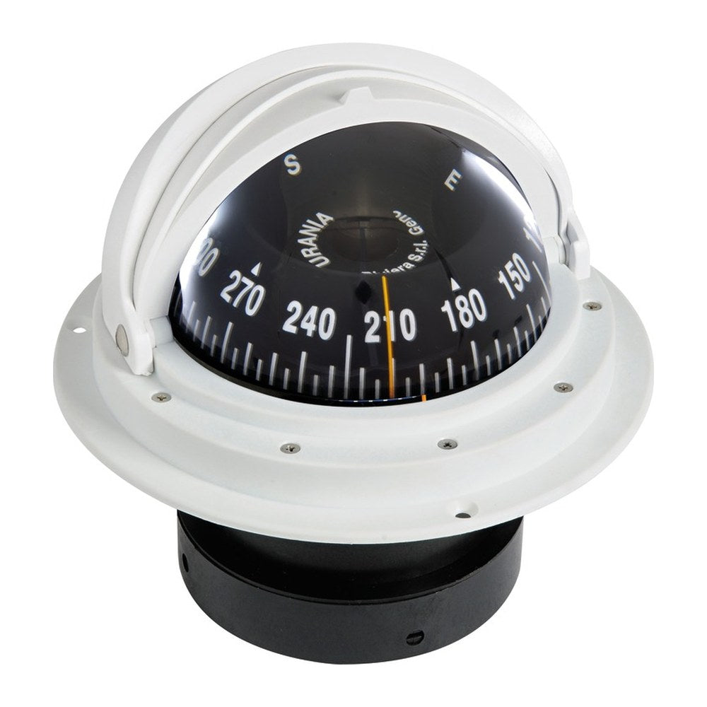 RIVIERA compass 4" enveloping opening white/black front view - foto originale Osculati Srl