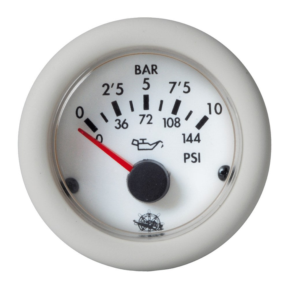 Guardian oil pressure gauge 0-10 bar white 12 V - foto originale Osculati Srl