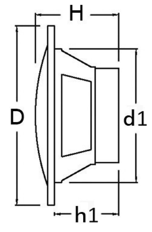 Pairs of dual cone loudspeakers 6.5" 2x60 W black - foto originale Osculati Srl