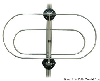 Foldable fender holder 520 x 260 mm - foto originale Osculati Srl