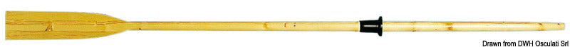 Beech wood oar 200 cm - foto originale Osculati Srl