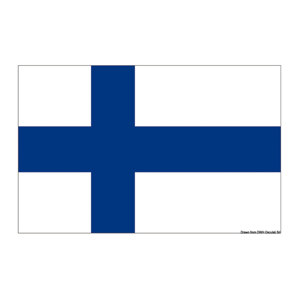 Flag Finland 40 x 60 cm - foto originale Osculati Srl