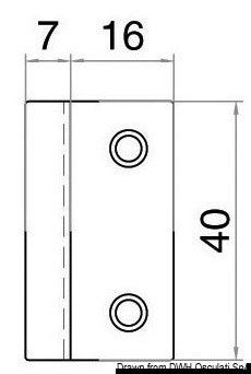 Flush Lock square Bulk (20 pcs) (pack of 20) - foto originale Osculati Srl