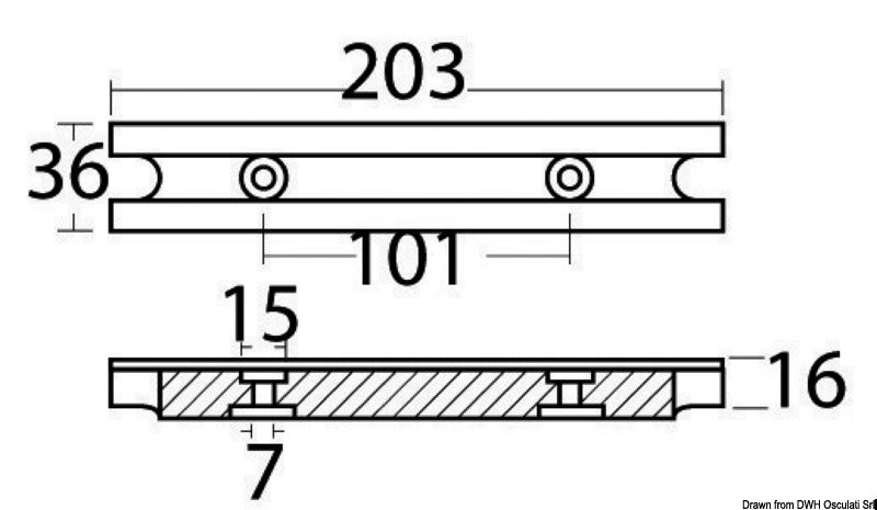 Tecnoseal Aluminium rod anode for Yamaha und Mariner - foto originale Osculati Srl