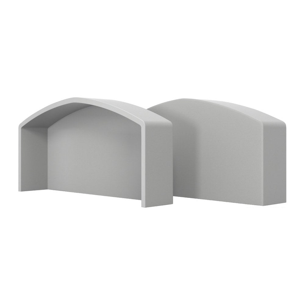 Tessilmare QBE 65 end cap grey RAL 7047 - foto originale Osculati Srl
