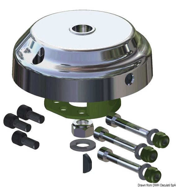 Ultraflex Anti-theft device X90 90° chromed hub cover - foto originale Osculati Srl