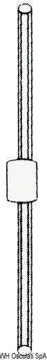 Polished SS 6-spoke steering wheel 700 mm - foto originale Osculati Srl