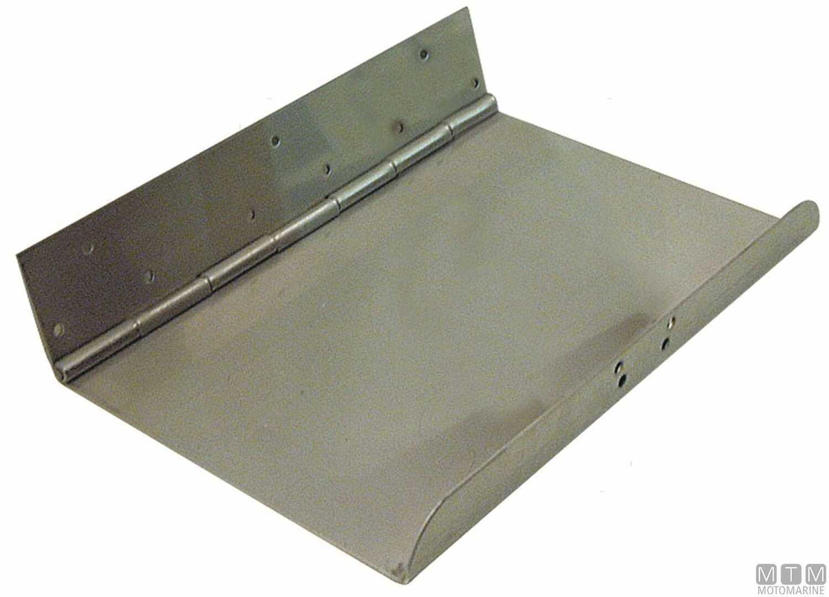 Pair of trim tab blades 400x230 cm, stainless steel - original photo Motomarine Srl