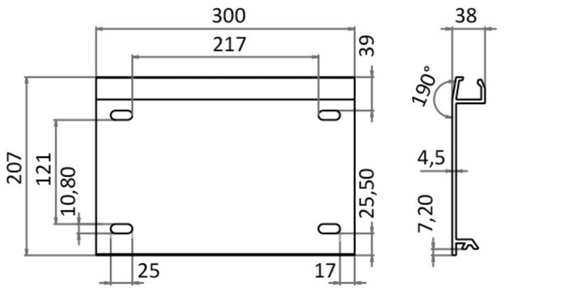 Slide kit for pedestal fixed Ø 80 mm - foto originale Osculati Srl