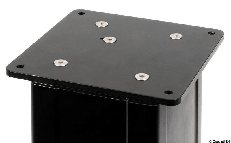 Three-stage electric table pedestal (378-778mm) 12 V silver - foto originale Osculati Srl