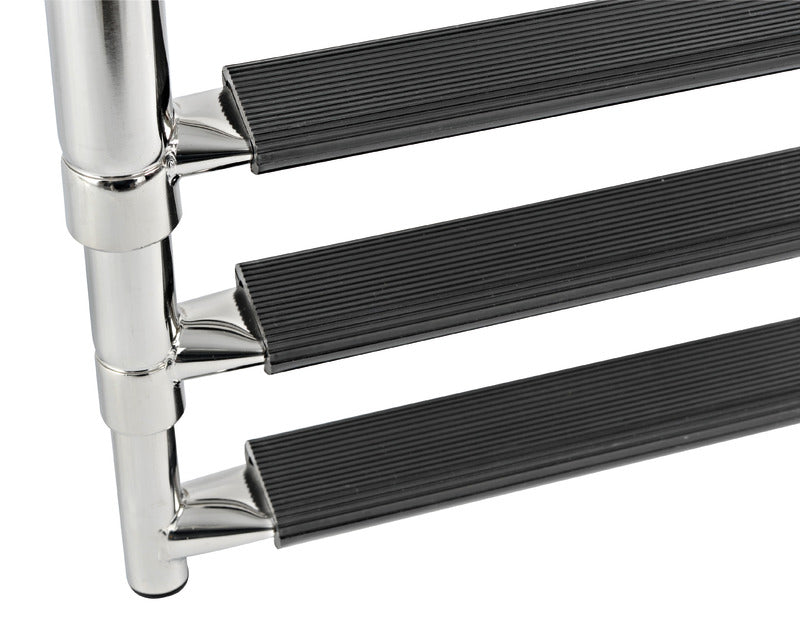 Telescopic standard ladder AISI316 3 steps - foto originale Osculati Srl