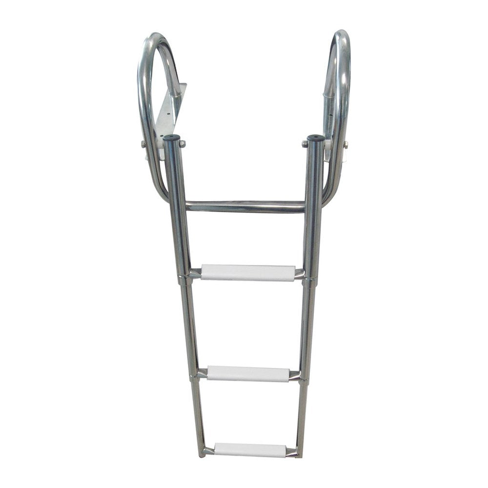 3-step (white) telescopic ladder w/handles - foto originale Osculati Srl