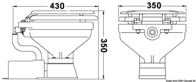 Toilet spare wooden board - foto originale Osculati Srl
