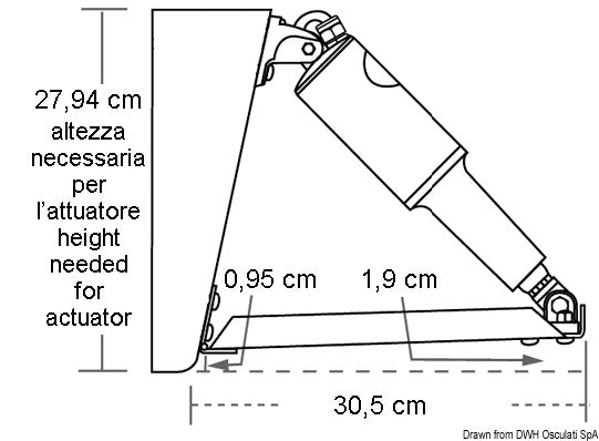 Lenco Edge trim tab kit 305 x 229 mm - foto originale Osculati Srl