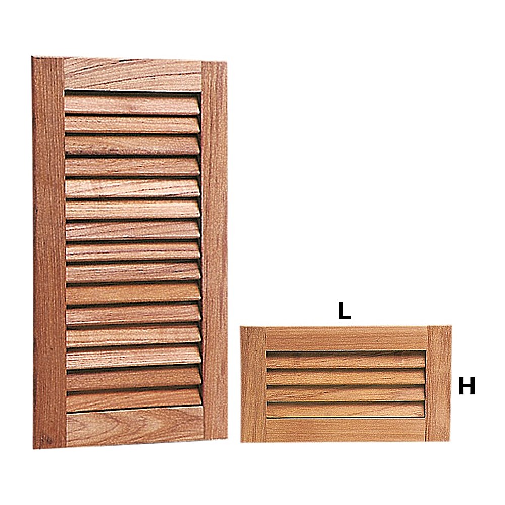 ARC Teak ventilation grid 288x163 mm - foto originale Osculati Srl