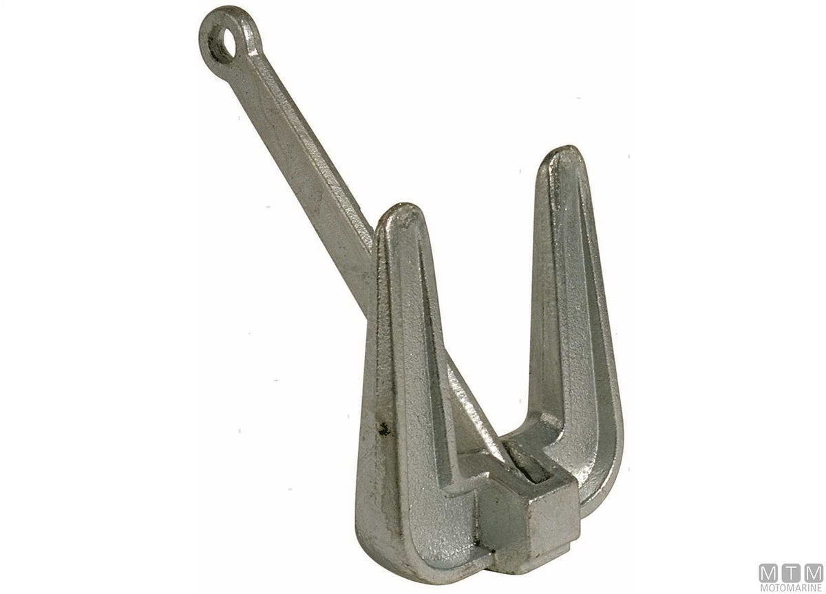 Hall anchor 10 kg hot-dip galvanized steel - original photo Motomarine Srl