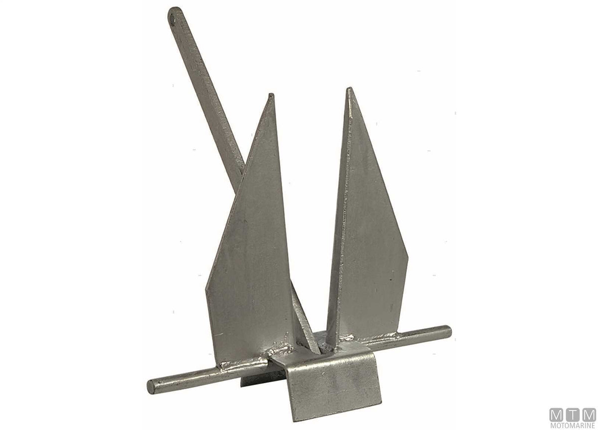 Danforth anchor 15 kg hot-dip galvanized steel - original photo Motomarine Srl