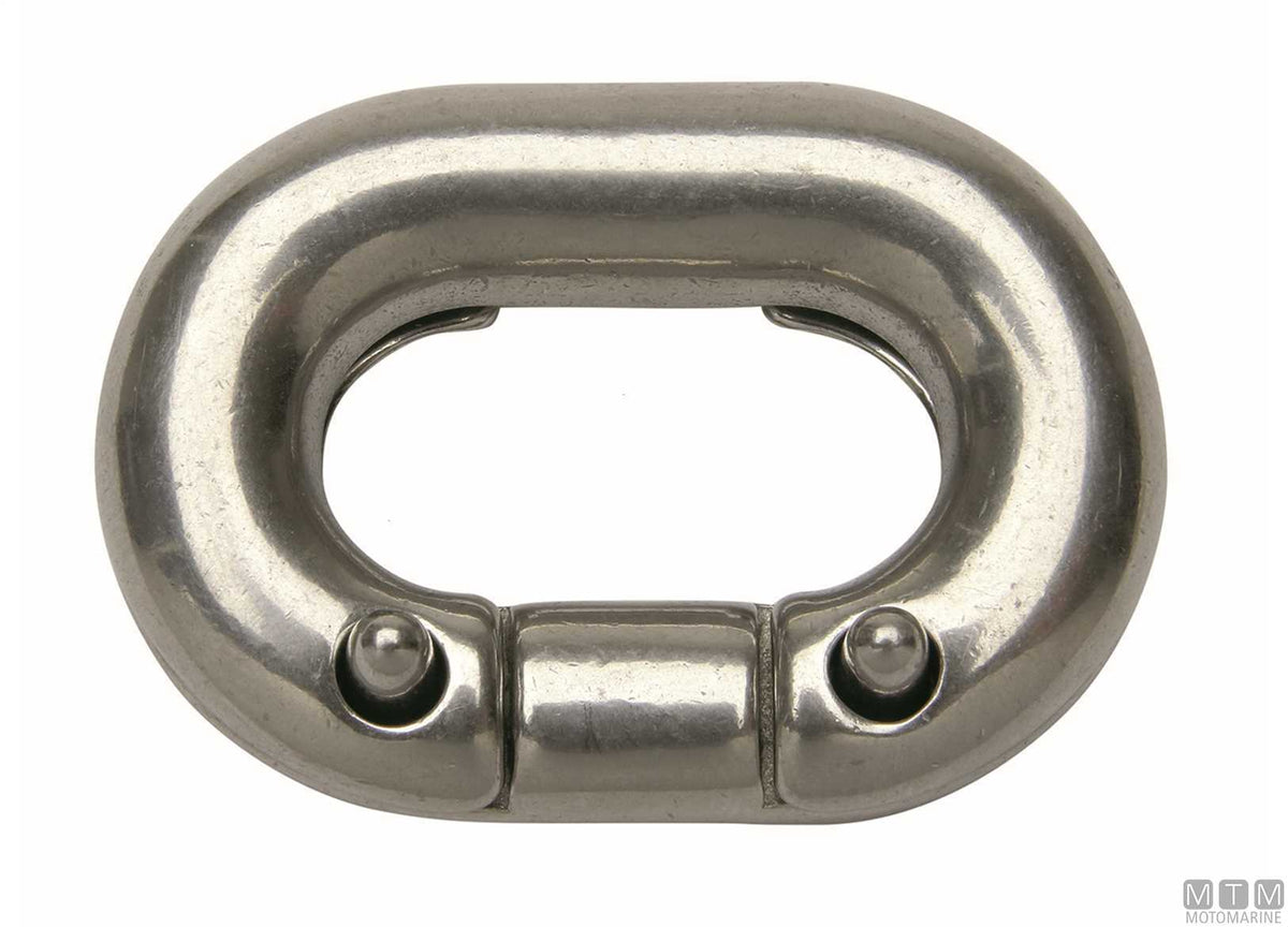Connecting link for chain Ø6 mm 4 pins stainless steel 316 - original photo Motomarine Srl
