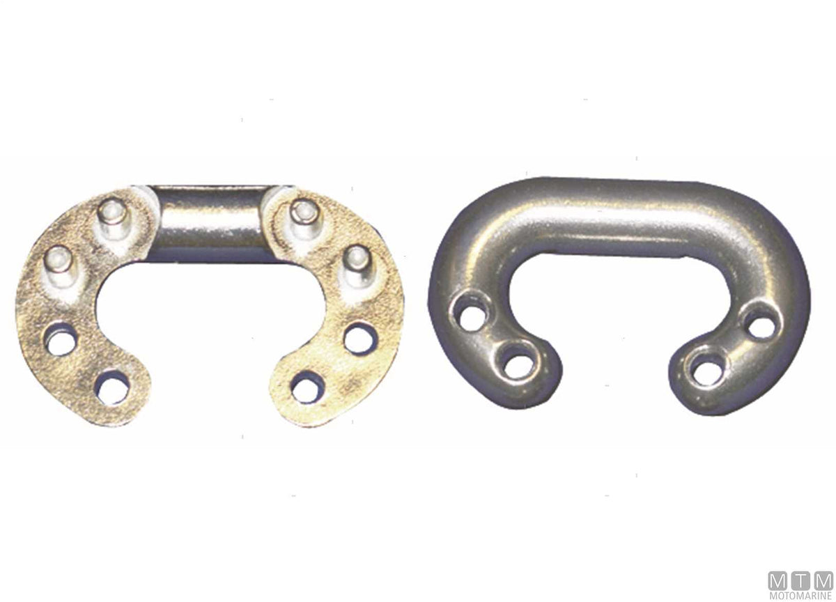 Connecting link for chain Ø12 mm 8 pins stainless steel 316 - original photo Motomarine Srl