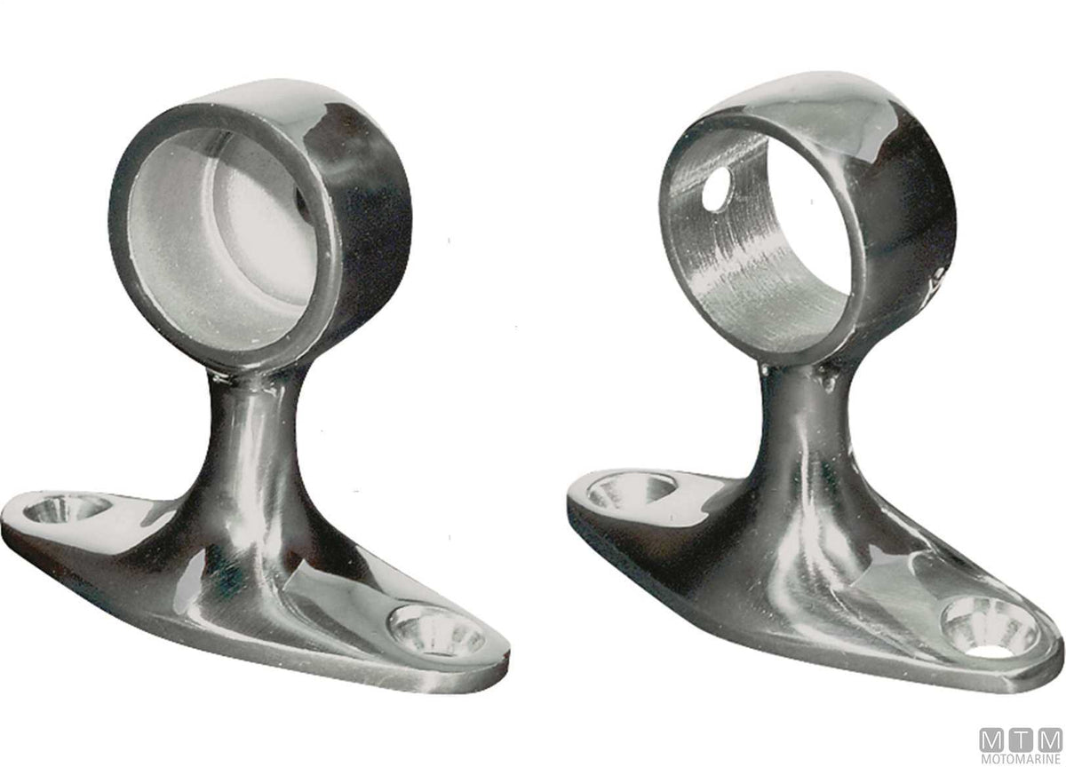 Classic through support D22 mm, stainless steel 316 - original photo Motomarine Srl
