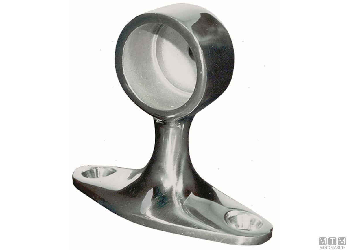 Classic end support D25 mm, stainless steel 316 - original photo Motomarine Srl