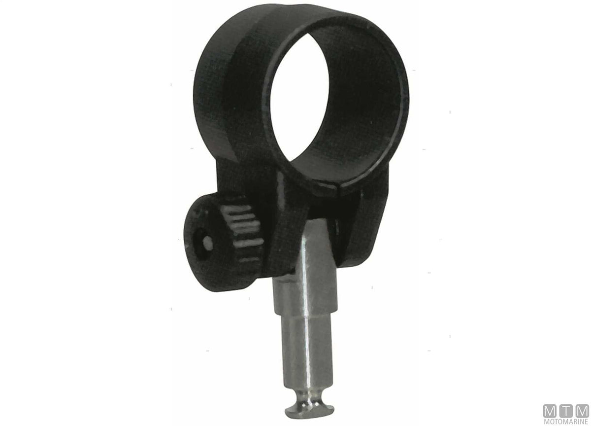 Heavy-duty clamp-on oarlock, 35 mm opening, grey - original photo Motomarine Srl