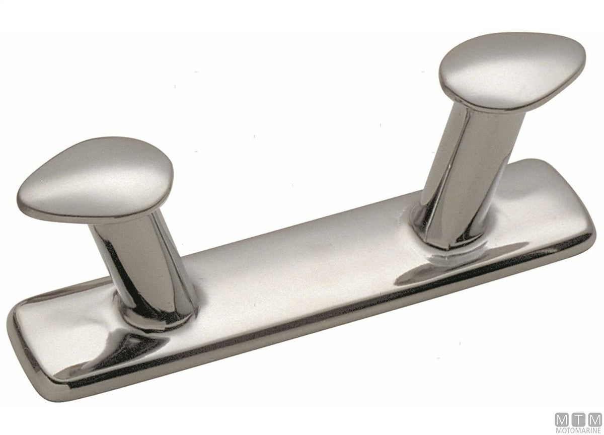 2-horn cleat 200 mm in chromed brass - original photo Motomarine Srl